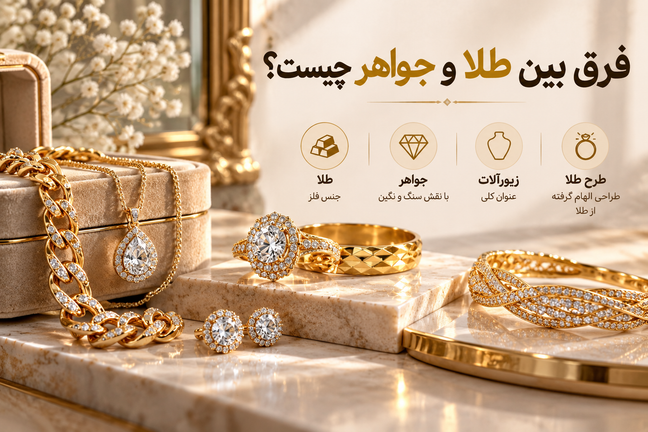 فرق بین طلا و جواهر چیست؟